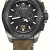 Men'S Victorinox | Victorinox I.N.O.X. Chrono (43Mm) Titanium Case Carbon Bezel / Wood And Rubber Strap Set