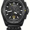 Men'S Victorinox | Victorinox I.N.O.X. Chrono (43Mm) Black Dial Carbon Case / Paracord And Rubber Strap Set