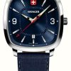 Men'S Wenger | Wenger Men'S Vintage Sport (37Mm) Blue Dial / Blue Smartcycle Strap