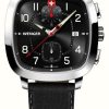 Men'S Wenger | Wenger Men'S Vintage Sport Chrono (40Mm) Black Dial / Black Smartcycle Strap