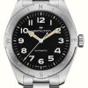 Men'S Hamilton | Hamilton Khaki Field Expedition Automatic (41Mm) Black Dial / Stainless Steel Bracelet