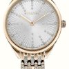 Women'S Swarovski | Swarovski Women'S Attract (30Mm) Silver Dial / Crystal-Set Rose Gold-Tone Bracelet