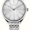 Women'S Swarovski | Swarovski Women'S Attract (30Mm) Silver Dial / Crystal-Set Stainless Steel Bracelet