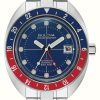 Men'S Bulova | Bulova Oceanographer Automatic Devil Diver Gmt (41Mm) Blue Dial / Stainless Steel