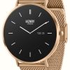 Men'S Henry London | Henry London Smart Amoled (43Mm) Rose-Gold Case / Rose-Gold Mesh