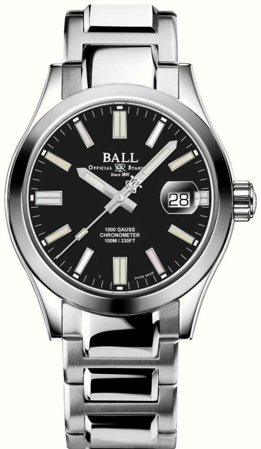 Men'S Ball Watch Company | Ball Watch Company Engineer Iii Automatic Legend Ii (40Mm) Black Dial / Stainless Steel Bracelet