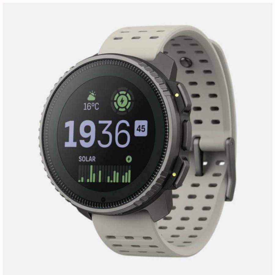 Men'S Suunto | Suunto Vertical Titanium Solar Multisport Adventure Watch (49Mm) Sand