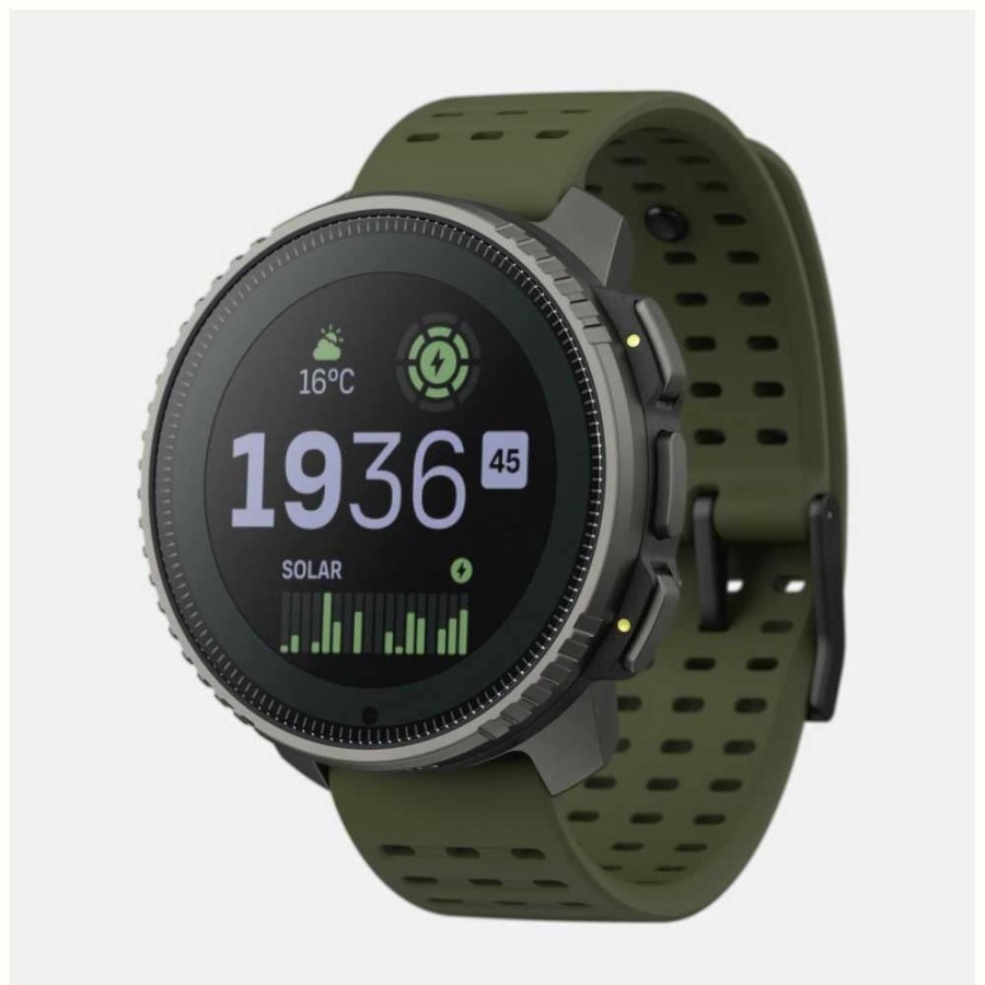 Men'S Suunto | Suunto Vertical Titanium Solar Multisport Adventure Watch (49Mm) Forest