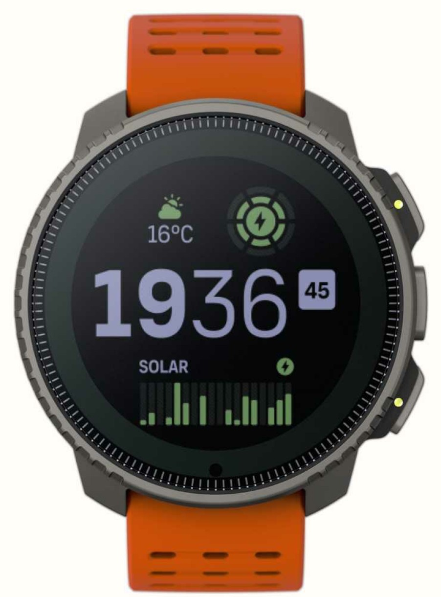 Men'S Suunto | Suunto Vertical Titanium Solar Multisport Adventure Watch (49Mm) Canyon