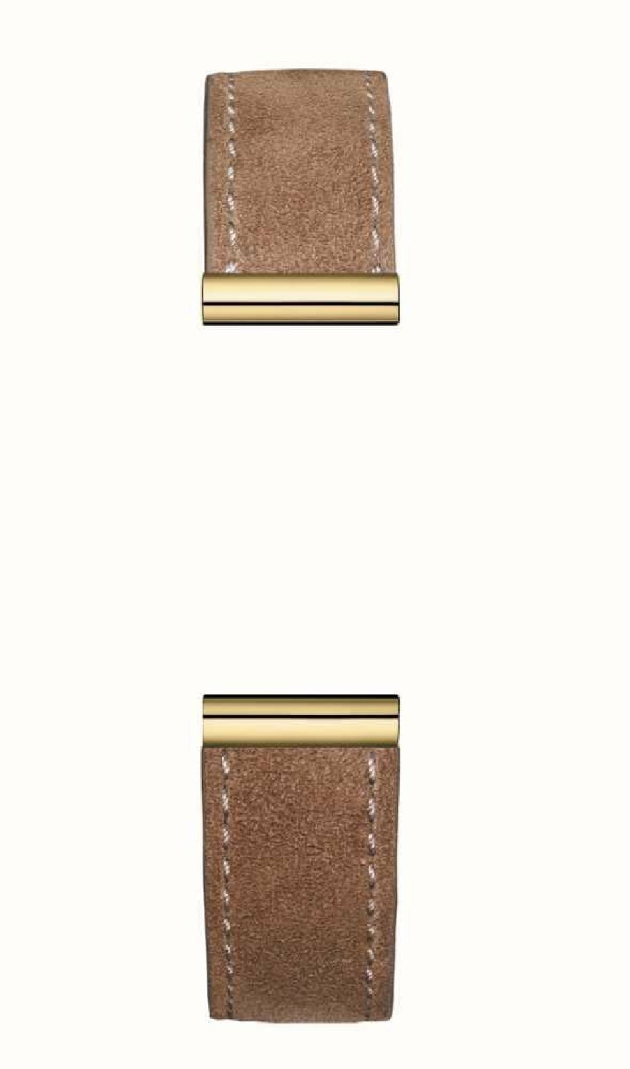 Women'S Herbelin | Herbelin Antares Interchangeable Watch Strap - Brown Suede Leather / Gold Pvd Steel - Strap Only