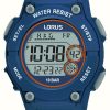 Men'S Lorus | Lorus Digital Multi-Function 100M (42Mm) Digital Dial / Dark Blue Silicone