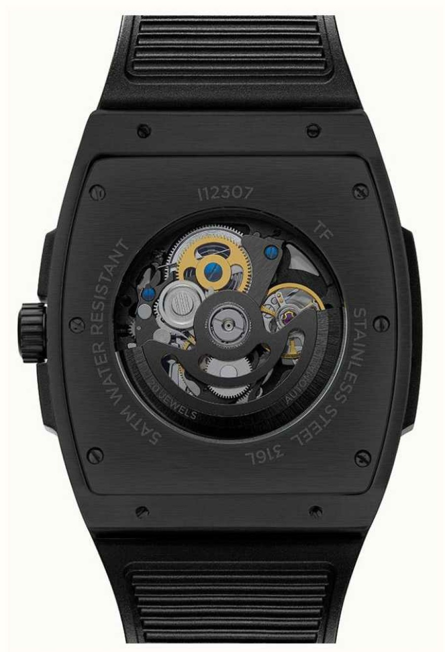 Men'S Ingersoll | Ingersoll The Challenger Automatic (42Mm) Black Skeleton Dial / Black Pu Alcantara Strap