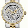 Men'S Ingersoll | Ingersoll The Herald Automatic (40Mm) Silver Skeleton Dial / Two-Tone Stainless Steel Bracelet