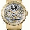 Men'S Ingersoll | Ingersoll The Jazz Automatic (42Mm) Skeleton Dial / Gold-Tone Stainless Steel Bracelet