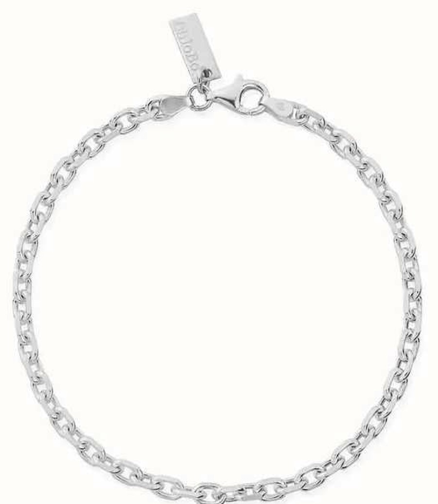 Jewelry ChloBo Jewellery | Chlobo Man Sterling Silver Anchor Chain Bracelet