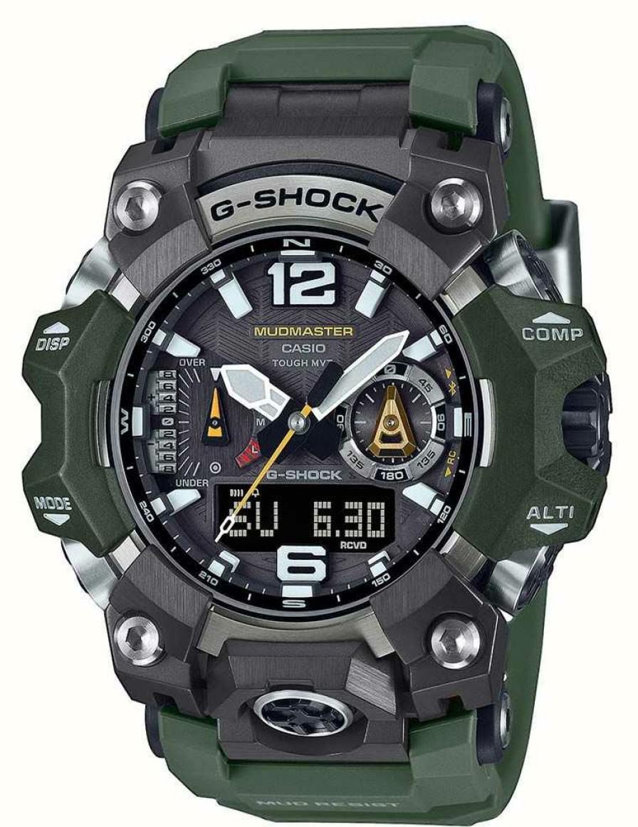 Men'S Casio | Casio G-Shock Master Of G Mudmaster B1000 Forest Green