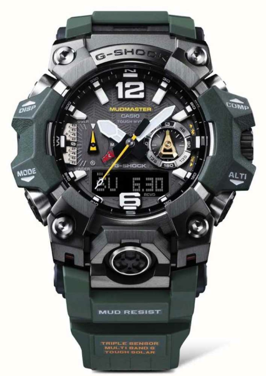 Men'S Casio | Casio G-Shock Master Of G Mudmaster B1000 Forest Green