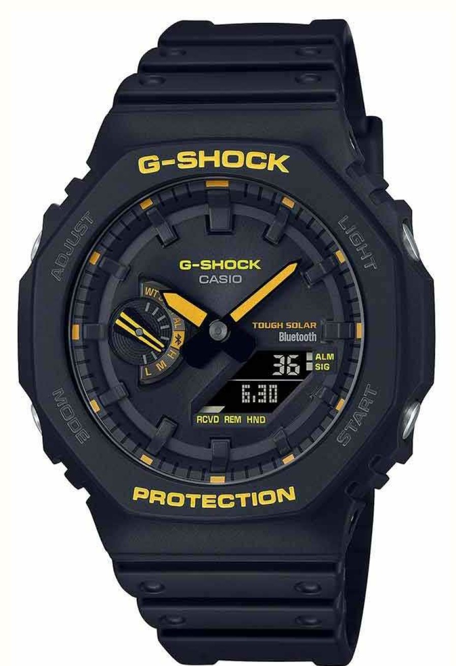 Men'S Casio | Casio G-Shock 'Caution Yellow' Tough Solar B2100 Series