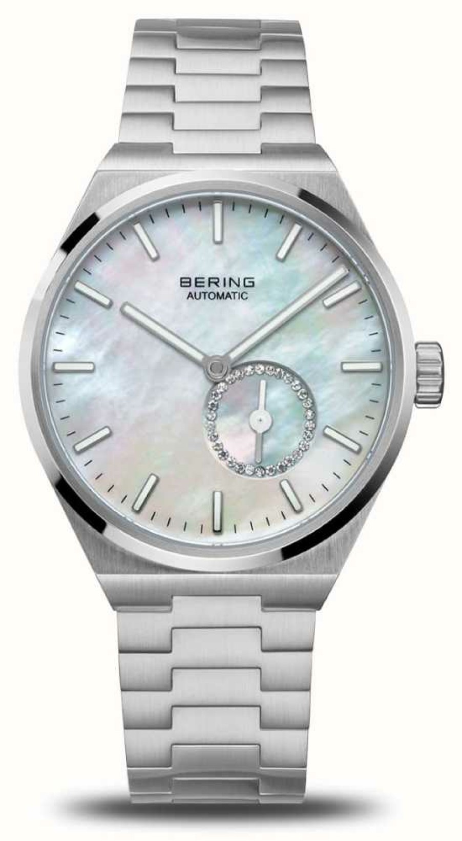 Women'S Bering | Bering Women'S Automatic (35Mm) Mother-Of-Pearl Dial / Stainless Steel Bracelet