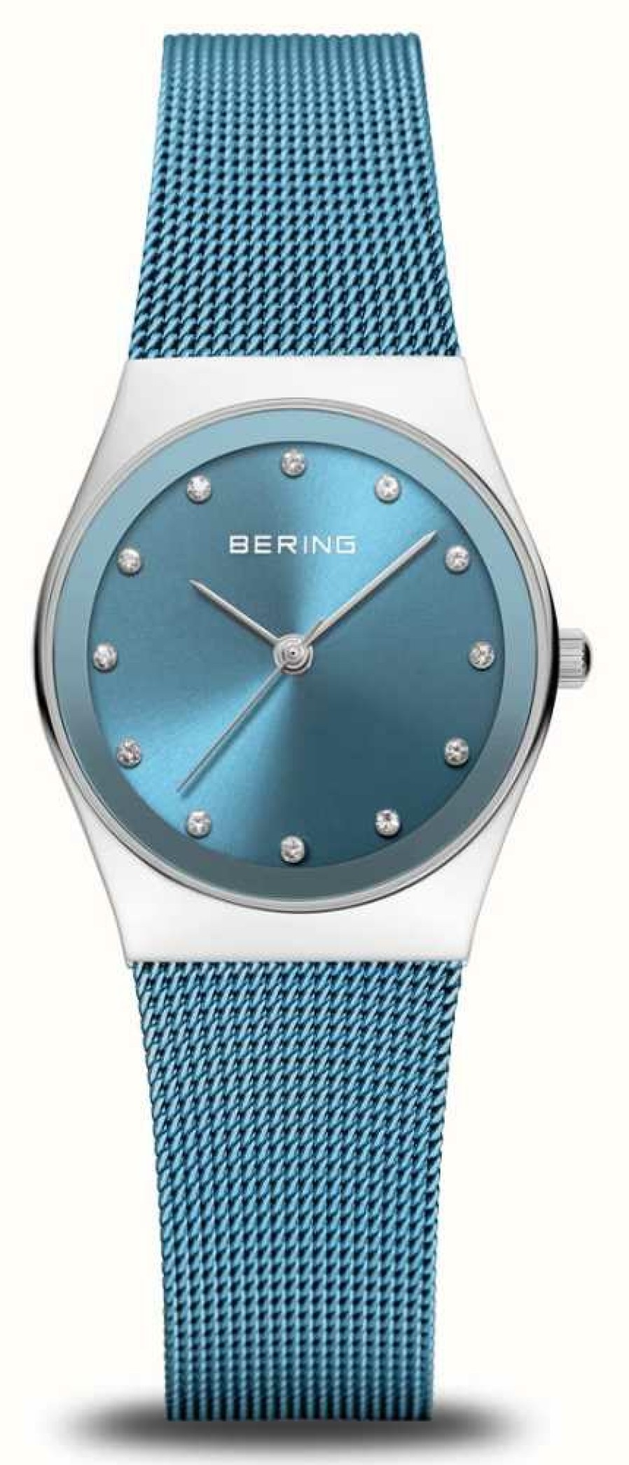 Women'S Bering | Bering Women'S Classic (27Mm) Blue Dial / Blue Stainless Steel Mesh Bracelet