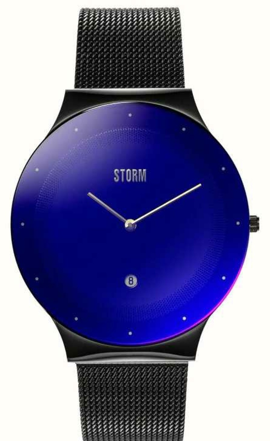 Men'S STORM | Storm Terelo Slate Blue | Black Mesh Bracelet