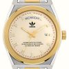 Men'S Adidas | Adidas Code Five Day/Date (40Mm) Gold Dial / Two-Tone Stainless Steel