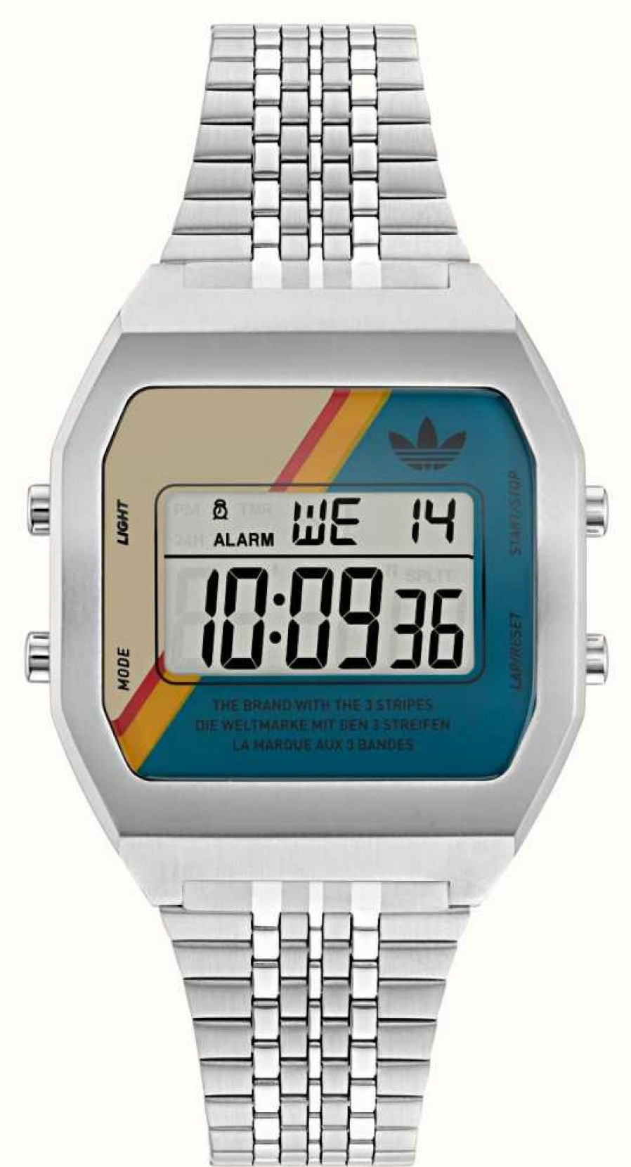 Jewelry Adidas | Adidas Digital Two (36Mm) Multi-Coloured Digital Dial / Stainless Steel