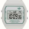 Women'S Adidas | Adidas Digital Two (36Mm) White Digital Dial / White Rubber