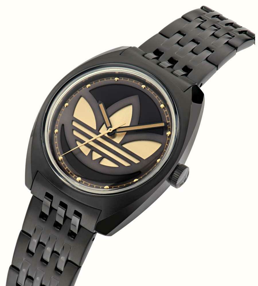 Men'S Adidas | Adidas Edition One Black Pvd (39Mm) Black Dial / Black Pvd Stainless Steel