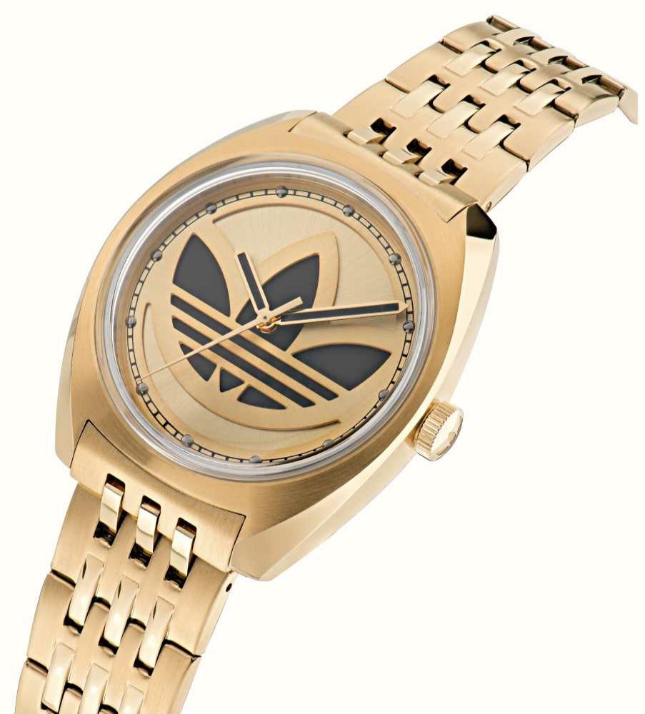 Men'S Adidas | Adidas Edition One Gold Pvd (39Mm) Gold Dial / Gold Pvd Stainless Steel