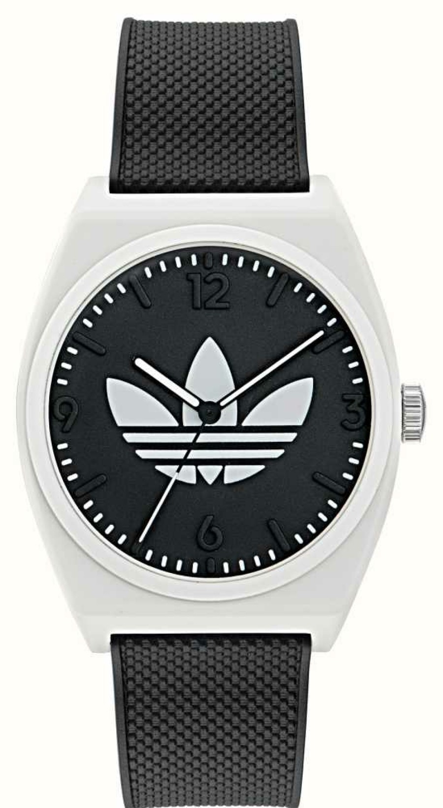 Men'S Adidas | Adidas Project Two (38Mm) Black Dial / Black Rubber