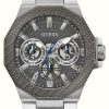 Men'S Guess | Guess Men'S Indy (45Mm) Grey Dial / Stainless Steel Bracelet