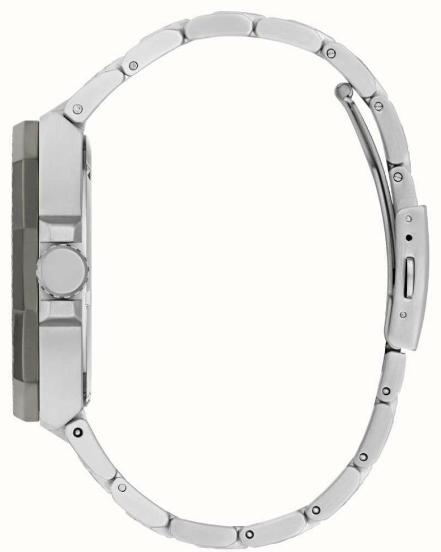 Men'S Guess | Guess Men'S Indy (45Mm) Grey Dial / Stainless Steel Bracelet