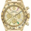 Women'S Philipp Plein | Philipp Plein Women'S Street Couture Nobile Lady (38Mm) Gold Dial / Gold-Tone Stainless Steel Bracelet