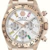 Women'S Philipp Plein | Philipp Plein $Treet Couture Nobile Lady (38Mm) White Dial / Rose Gold-Tone Stainless Steel Bracelet