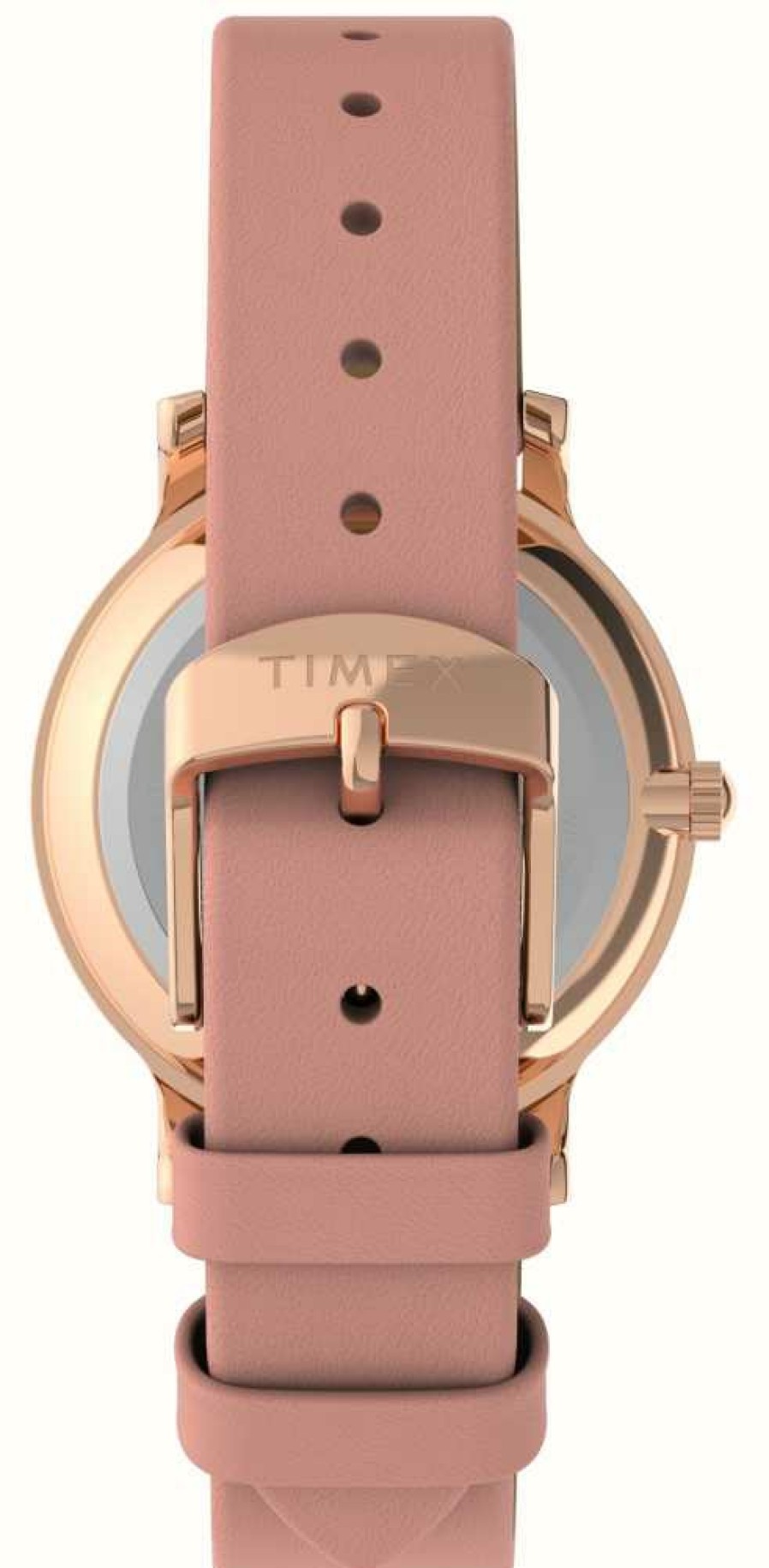 Women'S Timex | Timex Women'S Transcend (34Mm) Rose Gold Dial / Pink Leather Strap