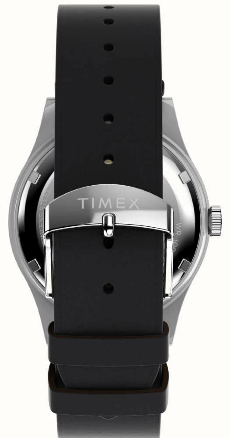 Men'S Timex | Timex Men'S Waterbury (39Mm) Black Dial / Black Leather Strap