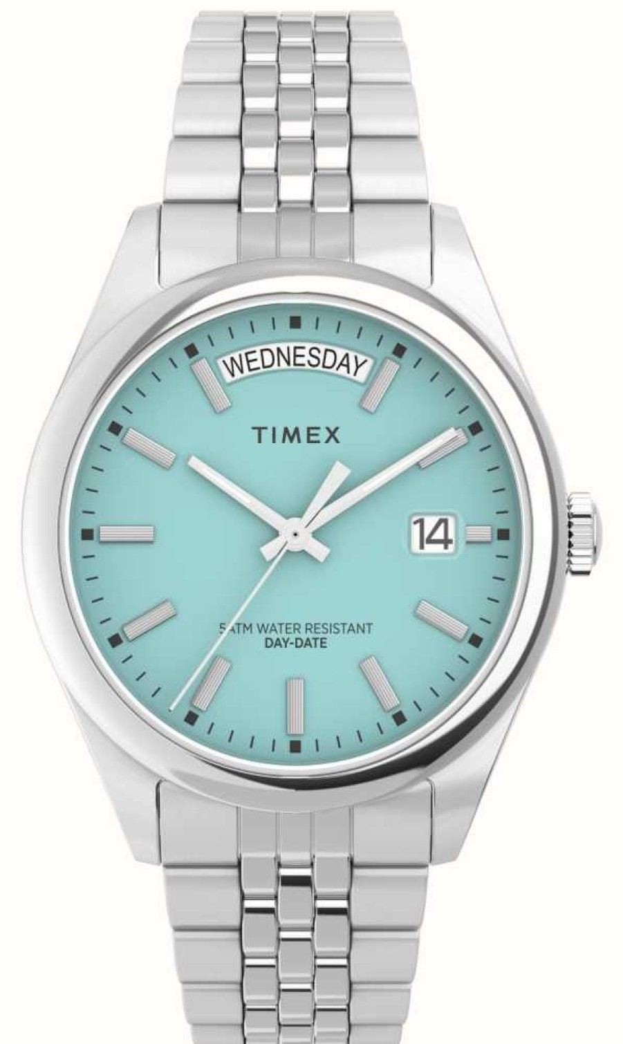 Women'S Timex | Timex Women'S Legacy (36Mm) Blue Dial / Stainless Steel Bracelet