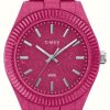 Women'S Timex | Timex Women'S Legacy Ocean (37Mm) Pink Dial / Pink #Tide Ocean Material Strap