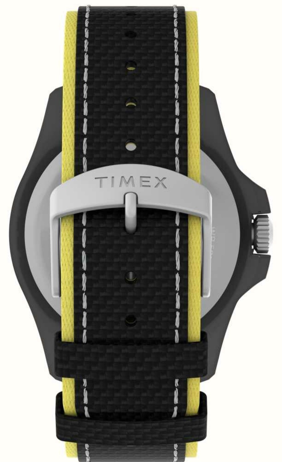 Men'S Timex | Timex Expedition North® Freedive Ocean (46Mm) Black Dial / Black #Tide Fabric Strap