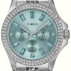 Women'S Timex | Timex Women'S Kaia (40Mm) Blue Dial / Stainless Steel Bracelet