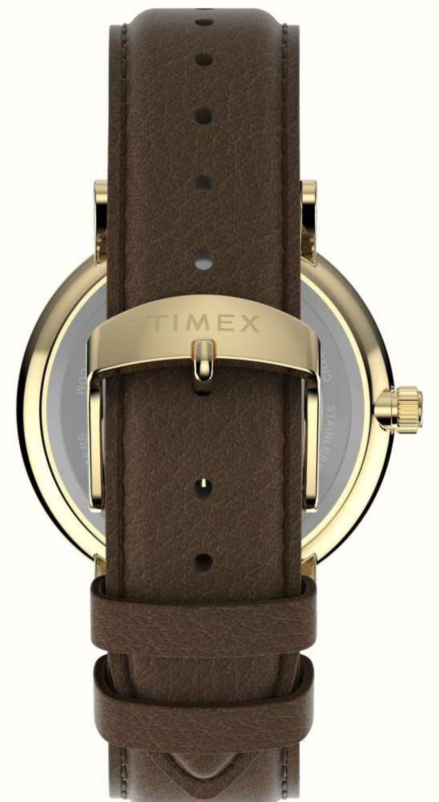 Men'S Timex | Timex Men'S Southview (41Mm) Cream Dial / Brown Leather Strap