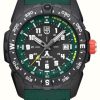 Men'S Luminox | Luminox Bear Grylls Mountain Carbonox (43Mm) Black + Dark Green Dial / Dark Green Rubber