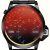 Men'S STORM | Storm Men'S Avalonic Slate Red (47Mm) Red Dial / Black Stainless Steel Bracelet