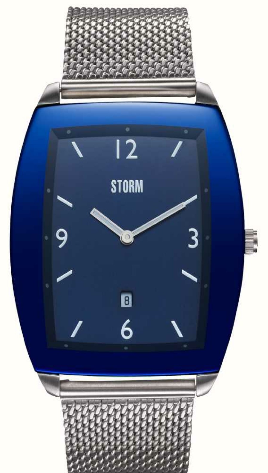 Men'S STORM | Storm Men'S Zyone Blue (38Mm) Blue Dial / Stainless Steel Mesh Bracelet