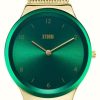 Men'S STORM | Storm Zadie Gold Green (33Mm) Green Dial / Gold Pvd Stainless Steel Mesh