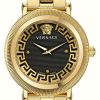 Women'S Versace | Versace Greca Flourish (38Mm) Black Dial / Gold Pvd Stainless Steel