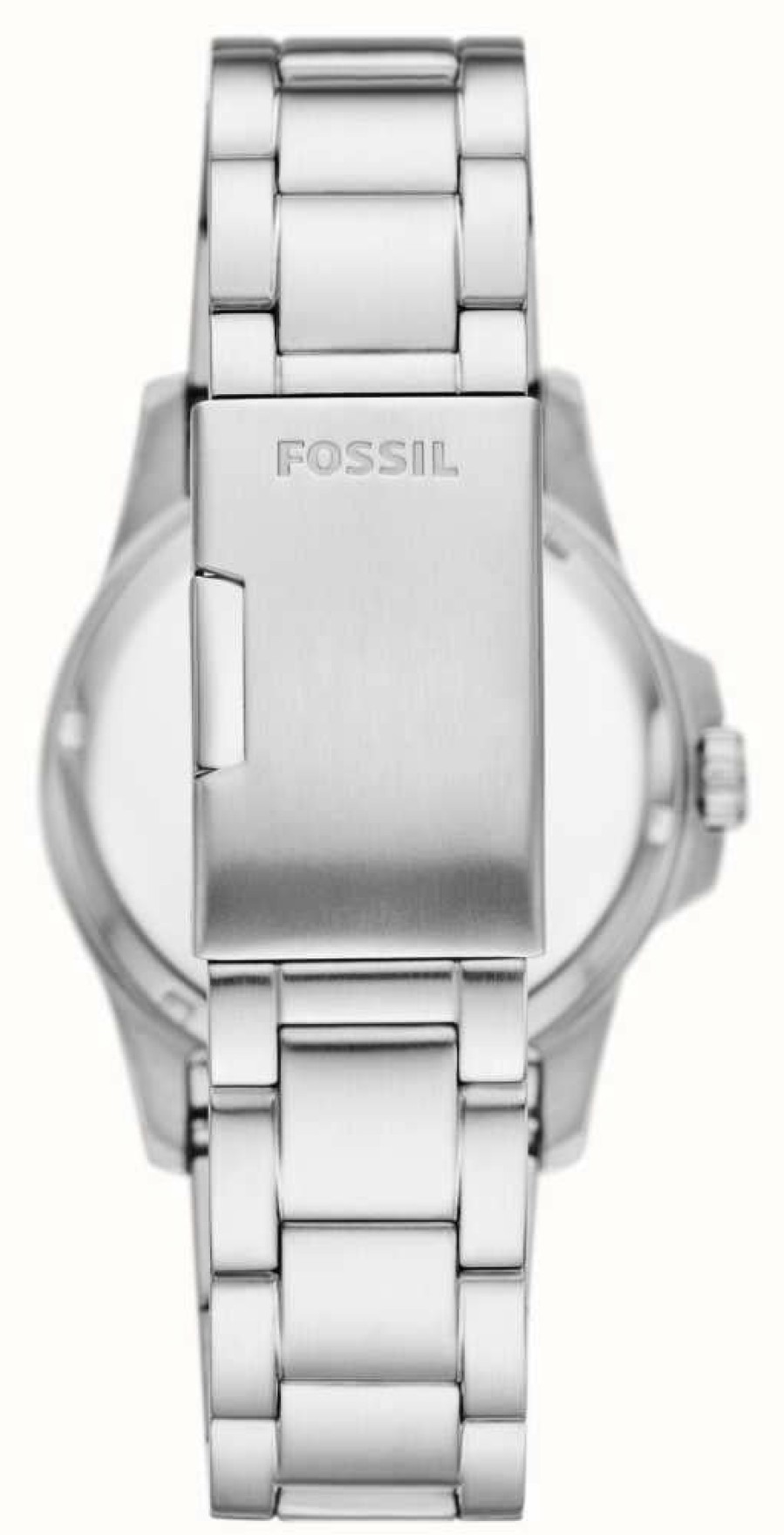 Men'S Fossil | Fossil Men'S Blue (42Mm) Black Dial / Stainless Steel Bracelet