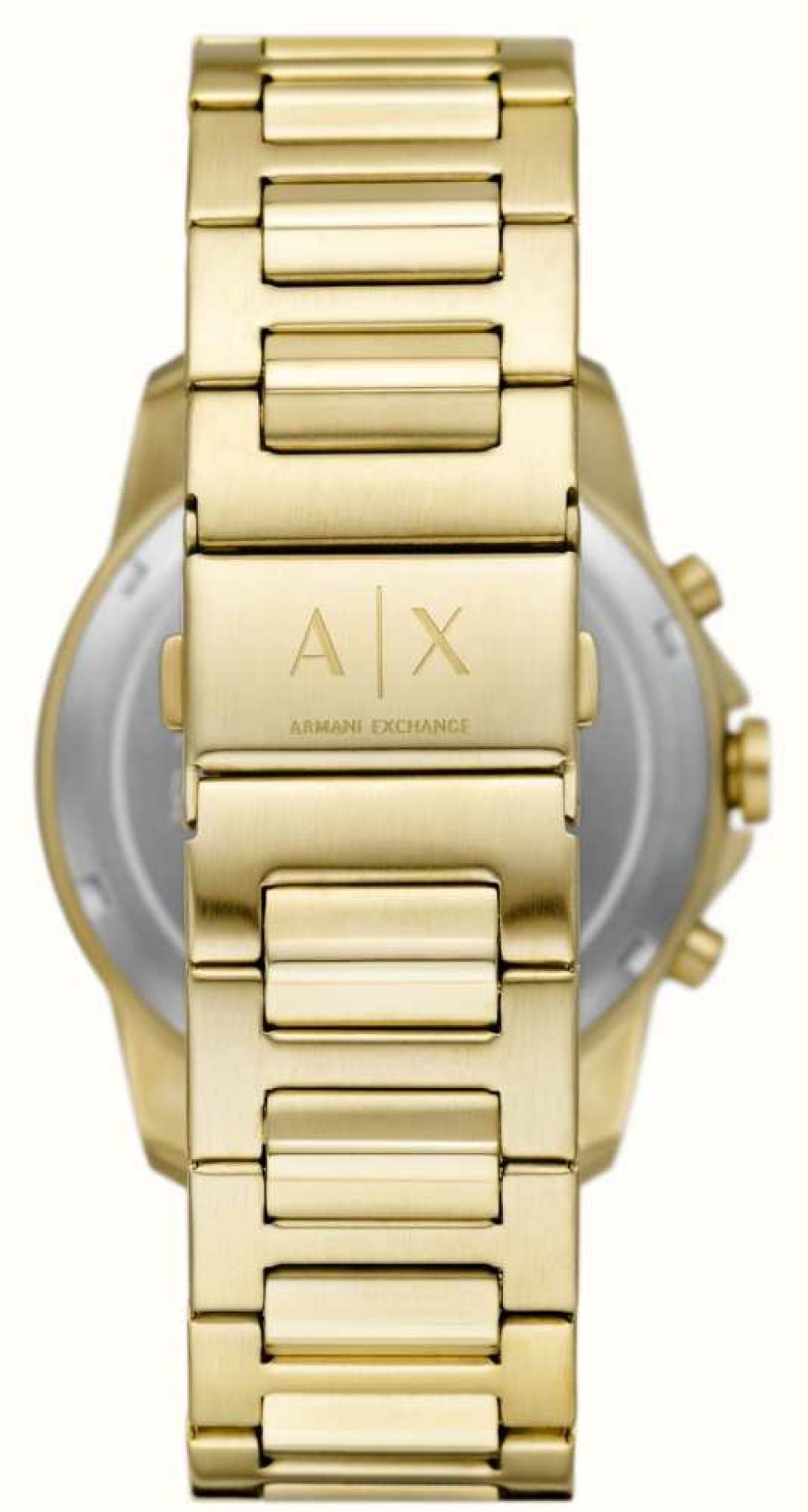 Men'S Armani Exchange | Armani Exchange Men'S (44Mm) Green Chronograph Dial / Gold-Tone Stainless Steel Bracelet