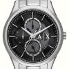 Men'S Armani Exchange | Armani Exchange Men'S (42Mm) Black Dial / Stainless Steel Bracelet